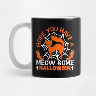 Spooky Cat Hope You Have A Meow Some Halloween Mug